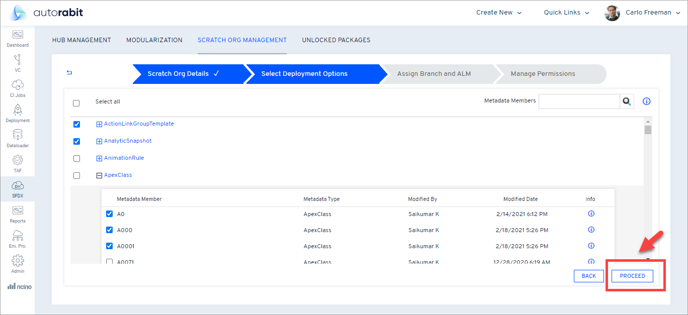 Deployment filter screen 1