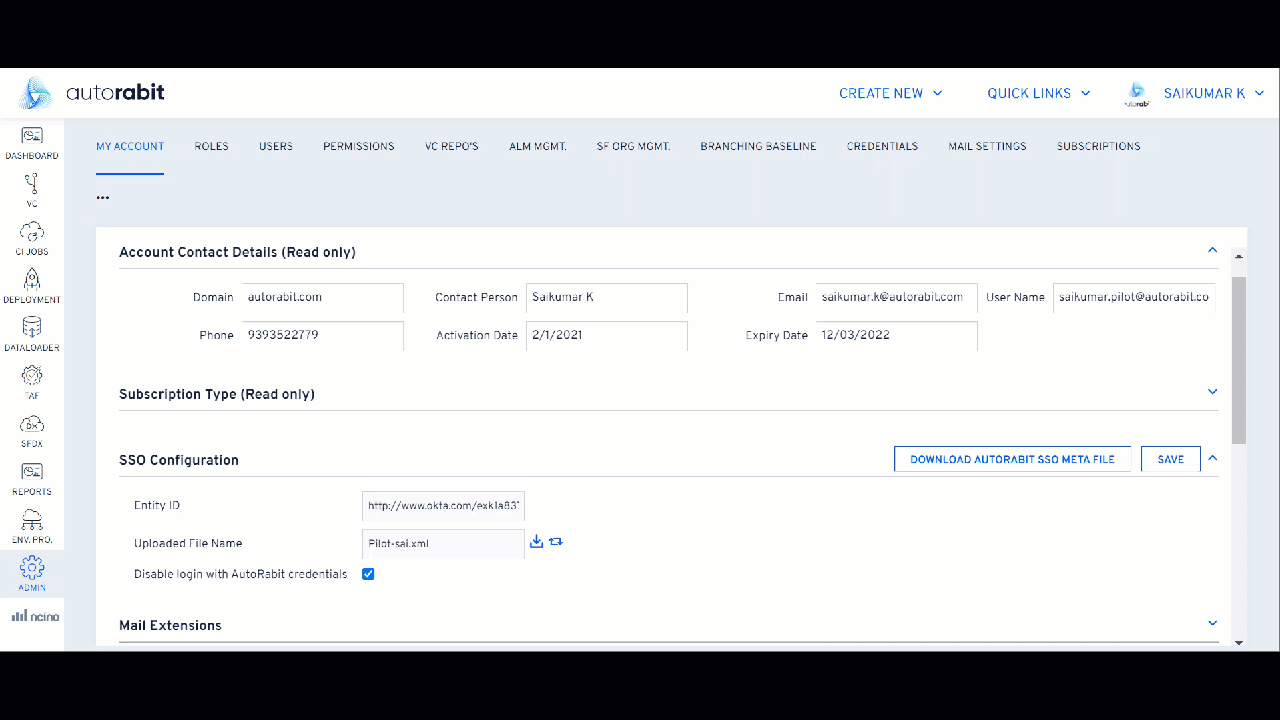 Unchecking Enforce SSO for selected users