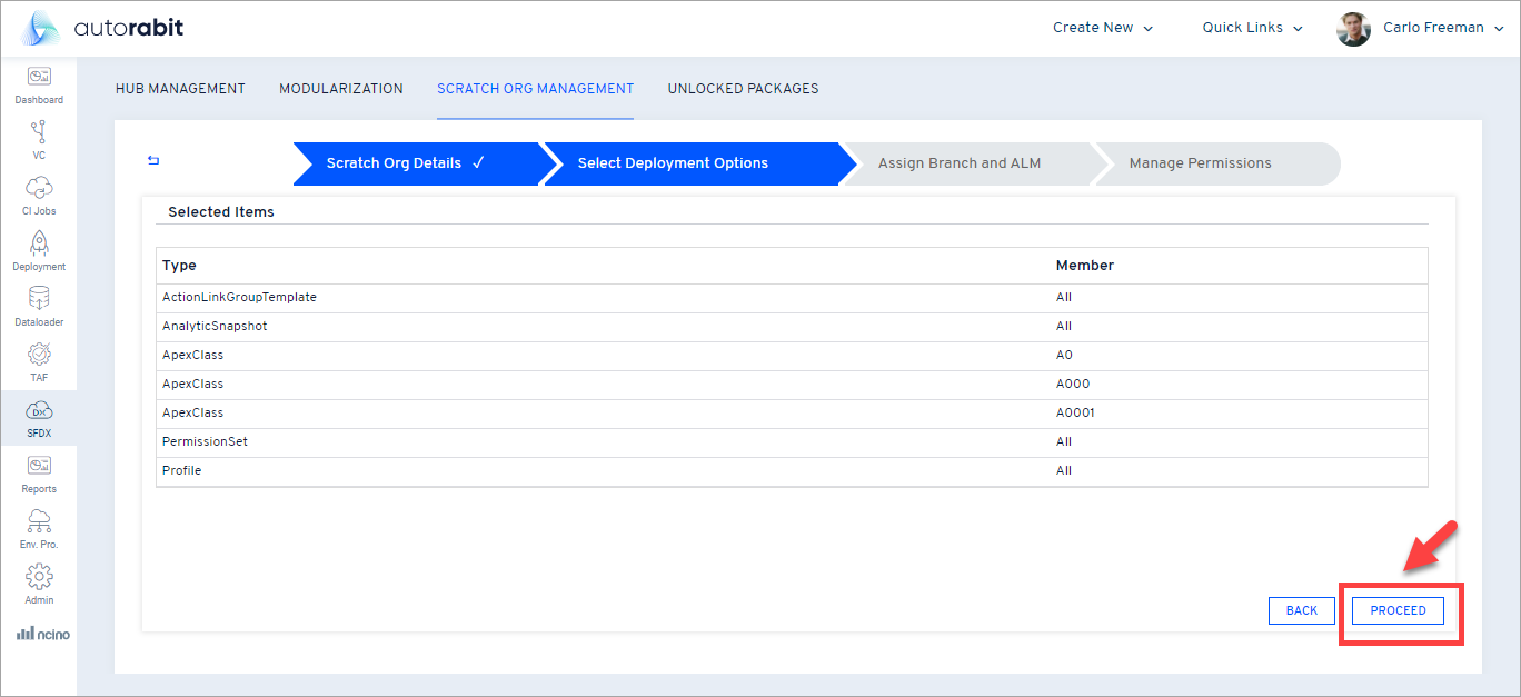 Deployment filter screen 2