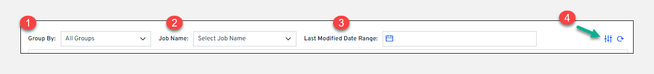 Filtering Options UI
